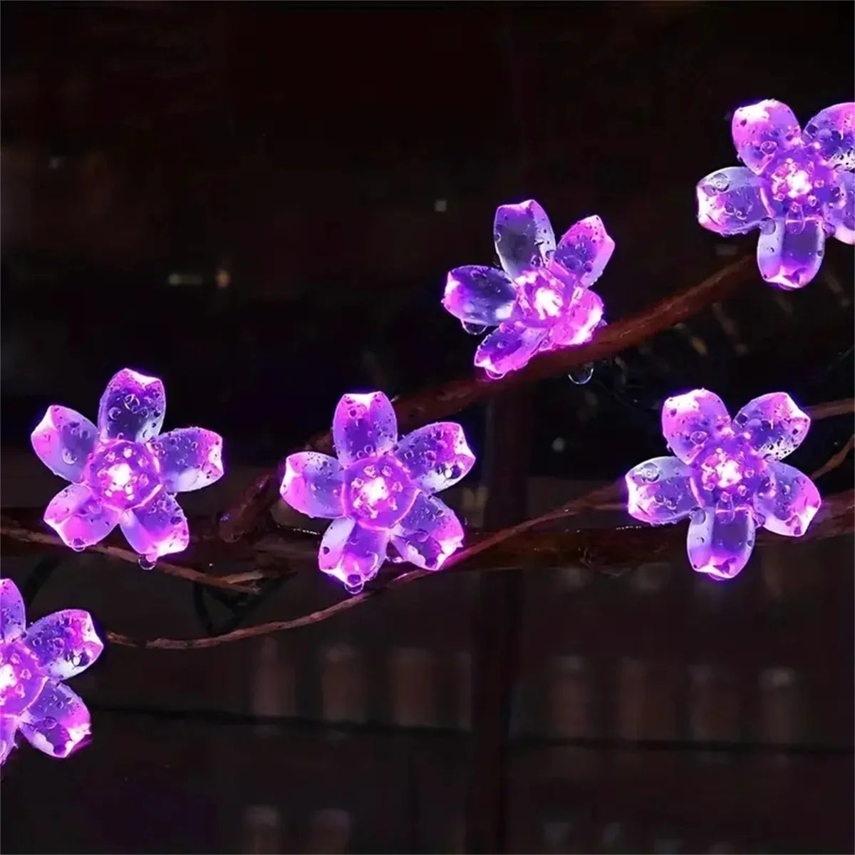 Purple Solar Flower String Lights Fairy