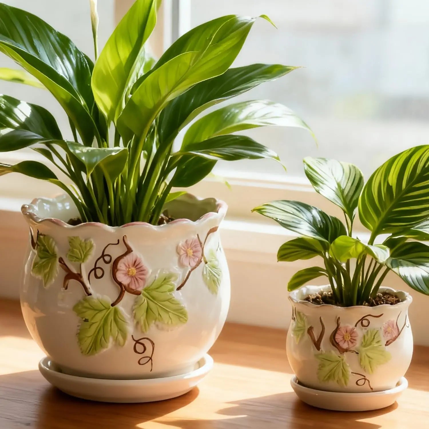 for Indoor Plant, Round Ceramic Plant Pots
