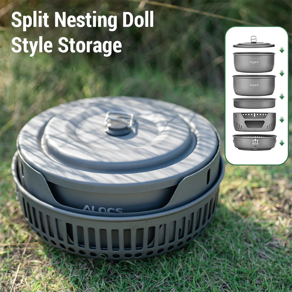 Camping Cookware Portable Stove  Set