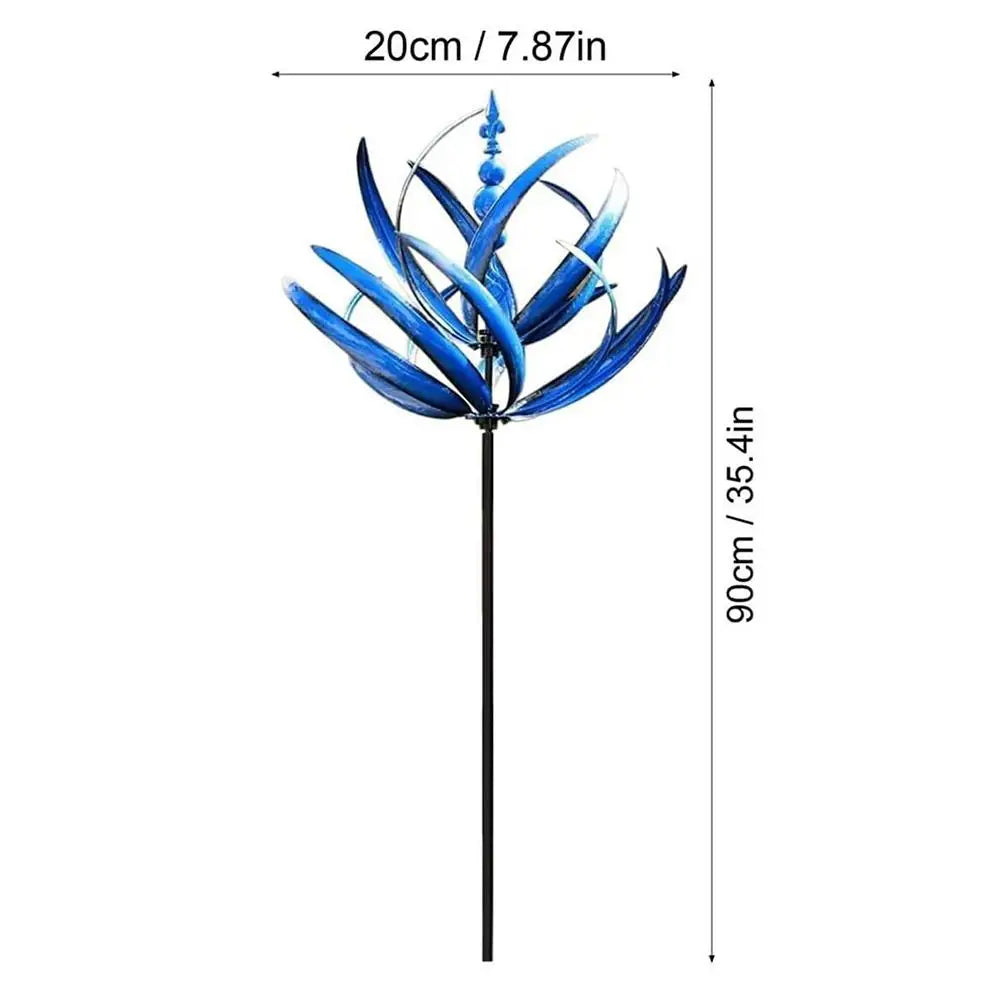 Iron Windmill Decor Rust Resistant Garden Balcony Party