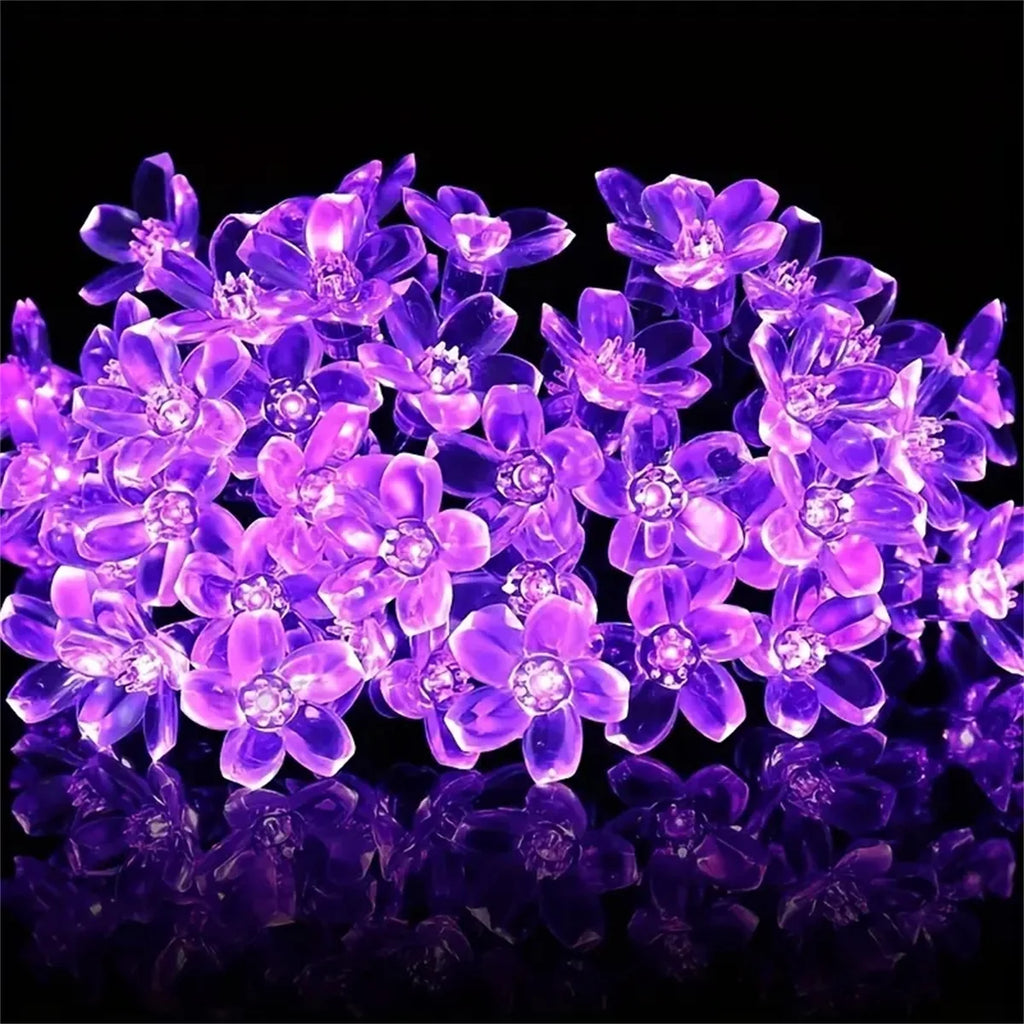Purple Solar Flower String Lights Fairy