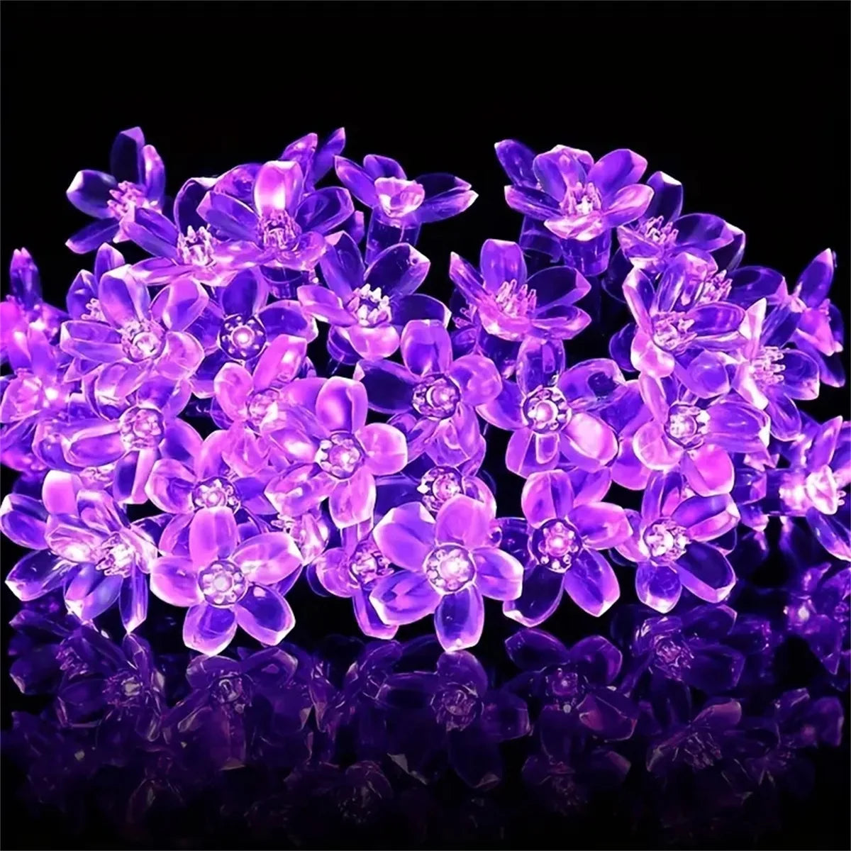 Purple Solar Flower String Lights Fairy