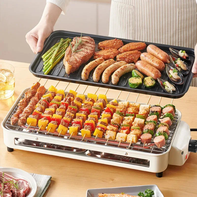 Electric barbecue stove, smoke-free