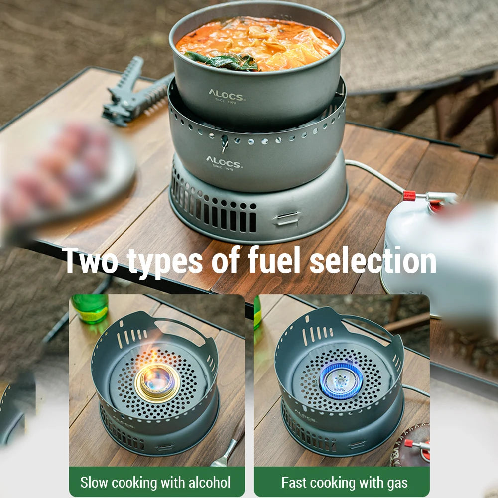 Camping Cookware Portable Stove  Set