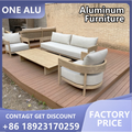 Patio Aluminum Furniture Comfortable Thick Upholstered Cushions