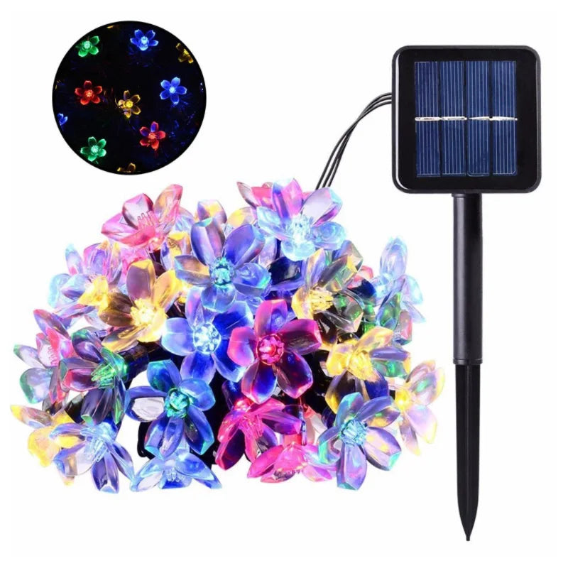 Purple Solar Flower String Lights Fairy