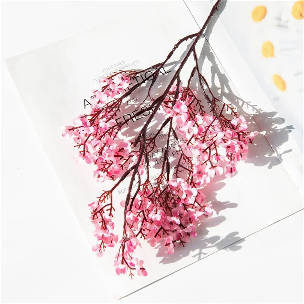Artificial Flowers Cherry Blossoms Baby's Breath