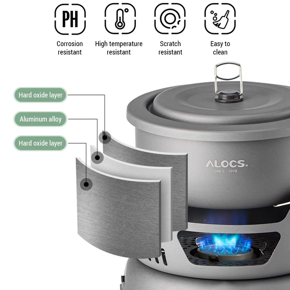 Camping Cookware Portable Stove  Set