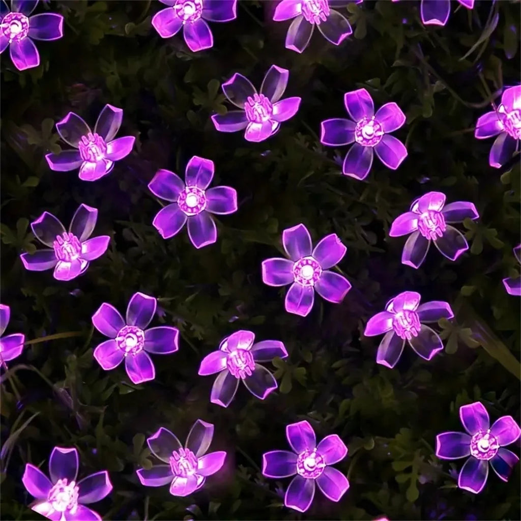 Purple Solar Flower String Lights Fairy