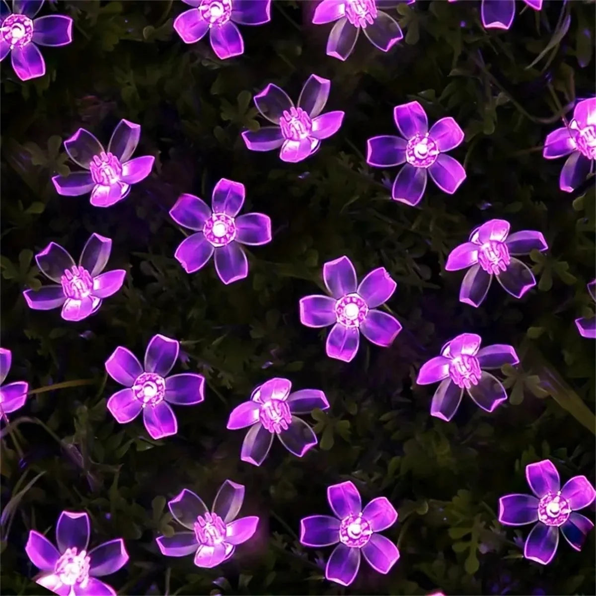 Purple Solar Flower String Lights Fairy