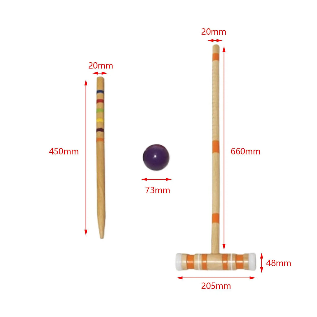 Lawn Croquet Game Set 2 Benchmarks for Yard