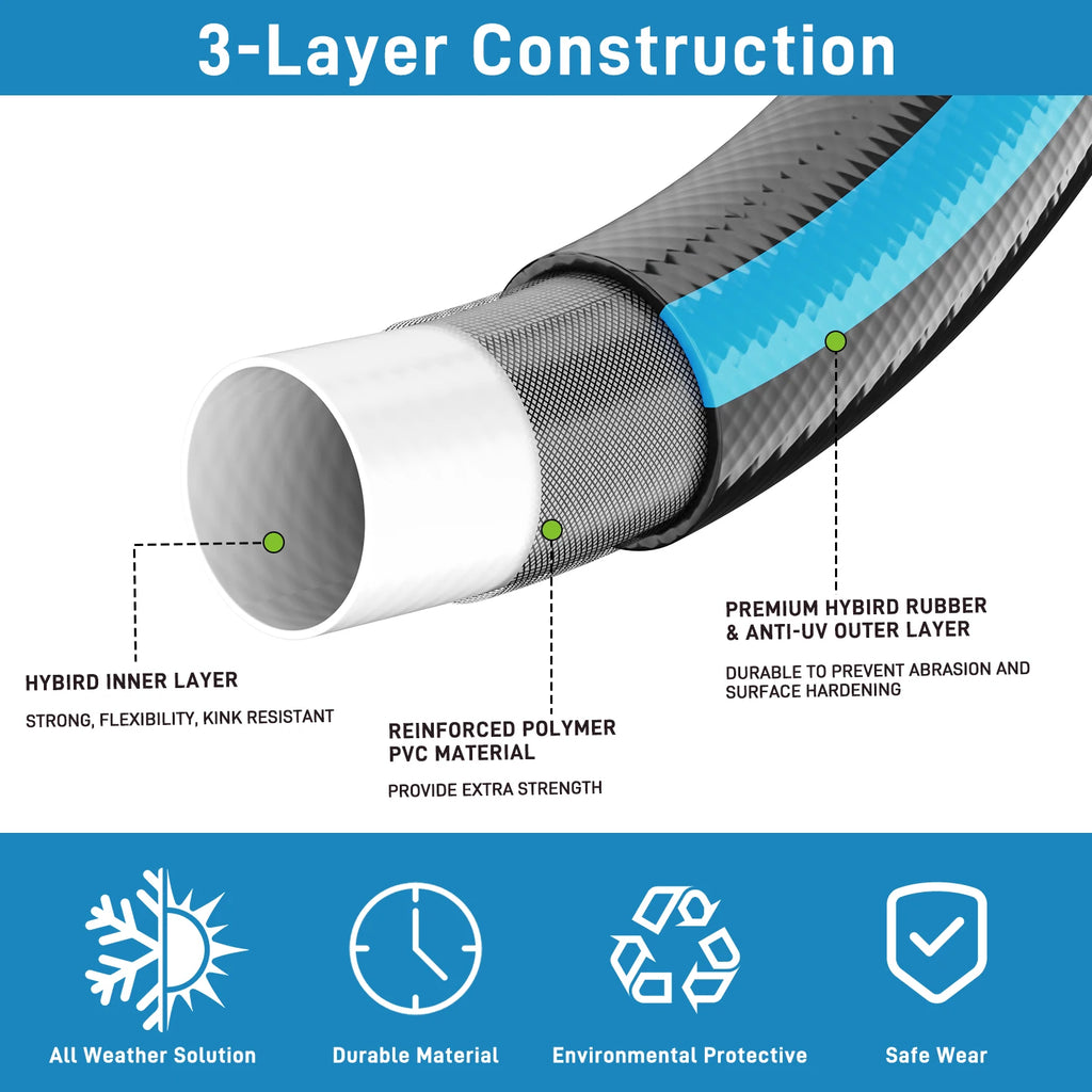 PVC Garden Hose Heavy-Duty Durable Hose