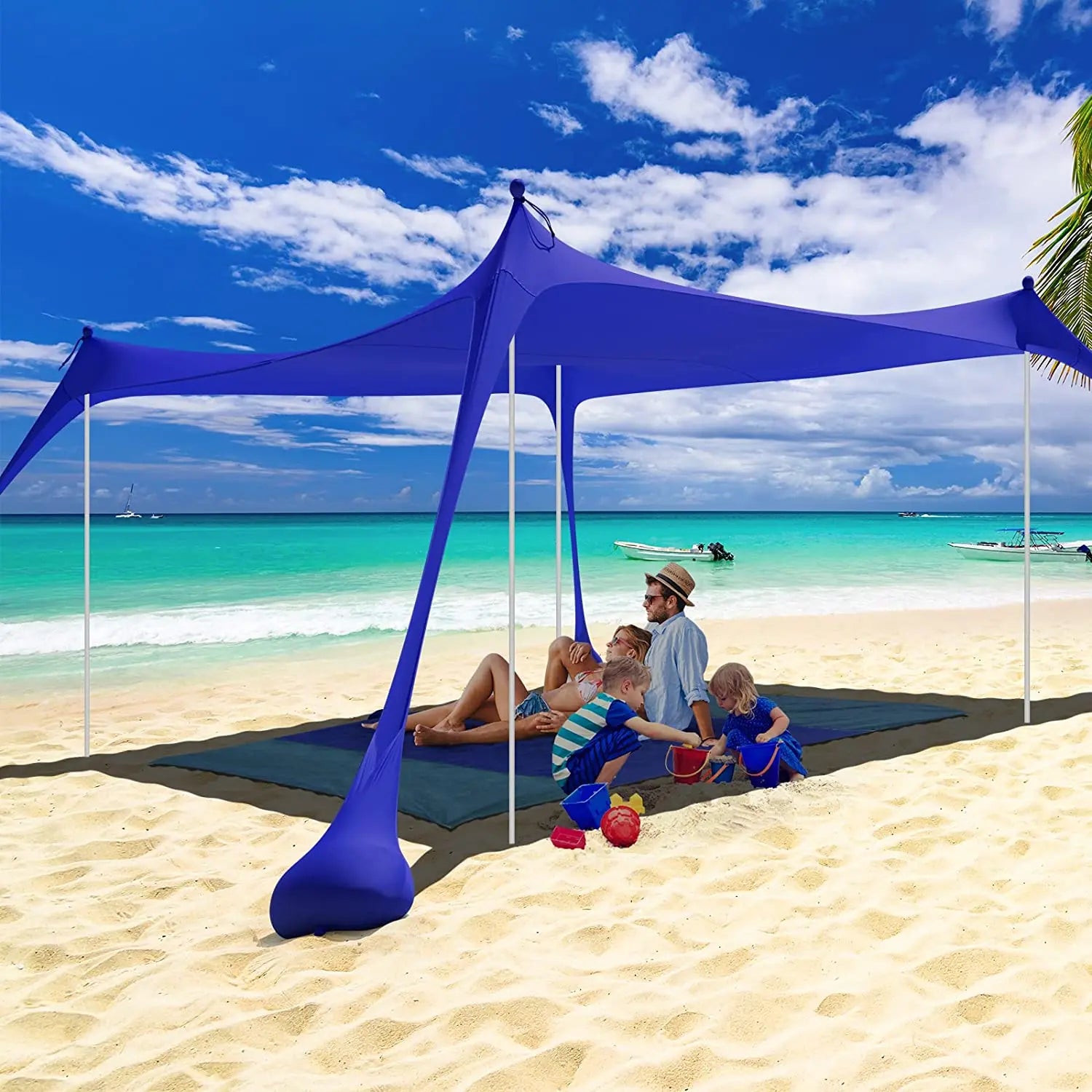 10x10 FT Family Beach Tent Sunshade