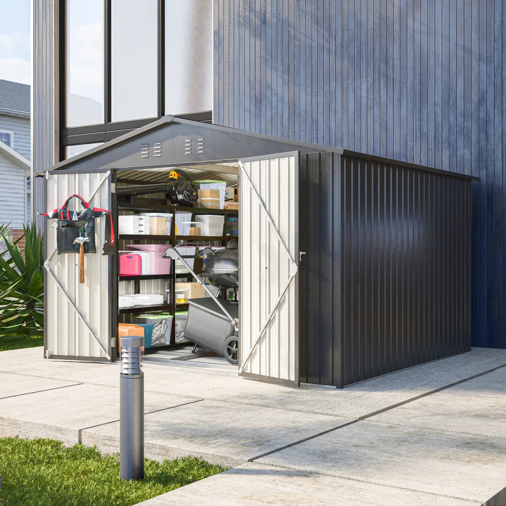 10X8 FT Outdoor Storage Shed,
