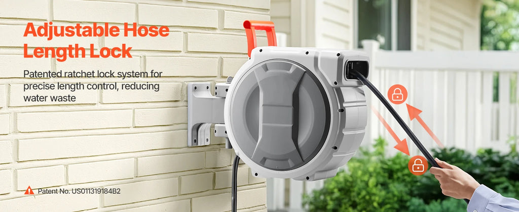 Retractable Garden Hose Reel Wall Mounted