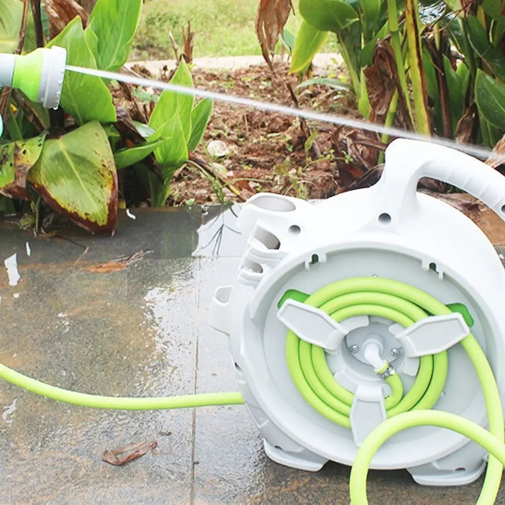 15m High Pressure Water Hose 7-in-1 with Storage Rack  Retractable