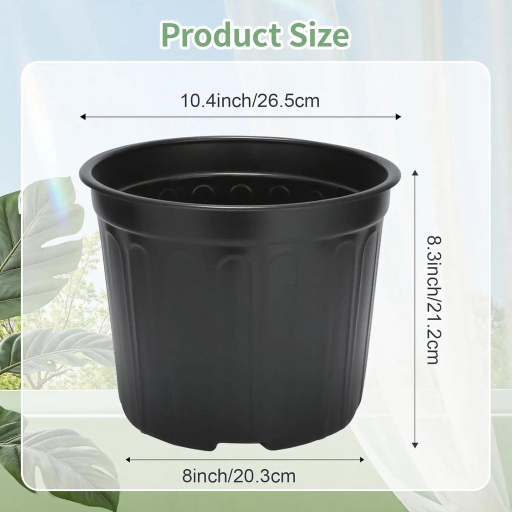40 Pack 3 Gallon Plastic Plant Pots