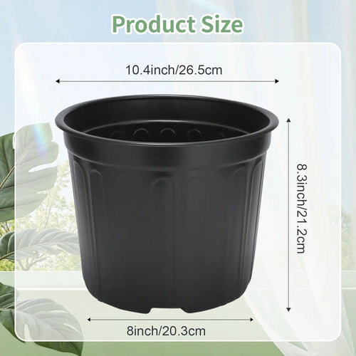 40 Pack 3 Gallon Plastic Plant Pots