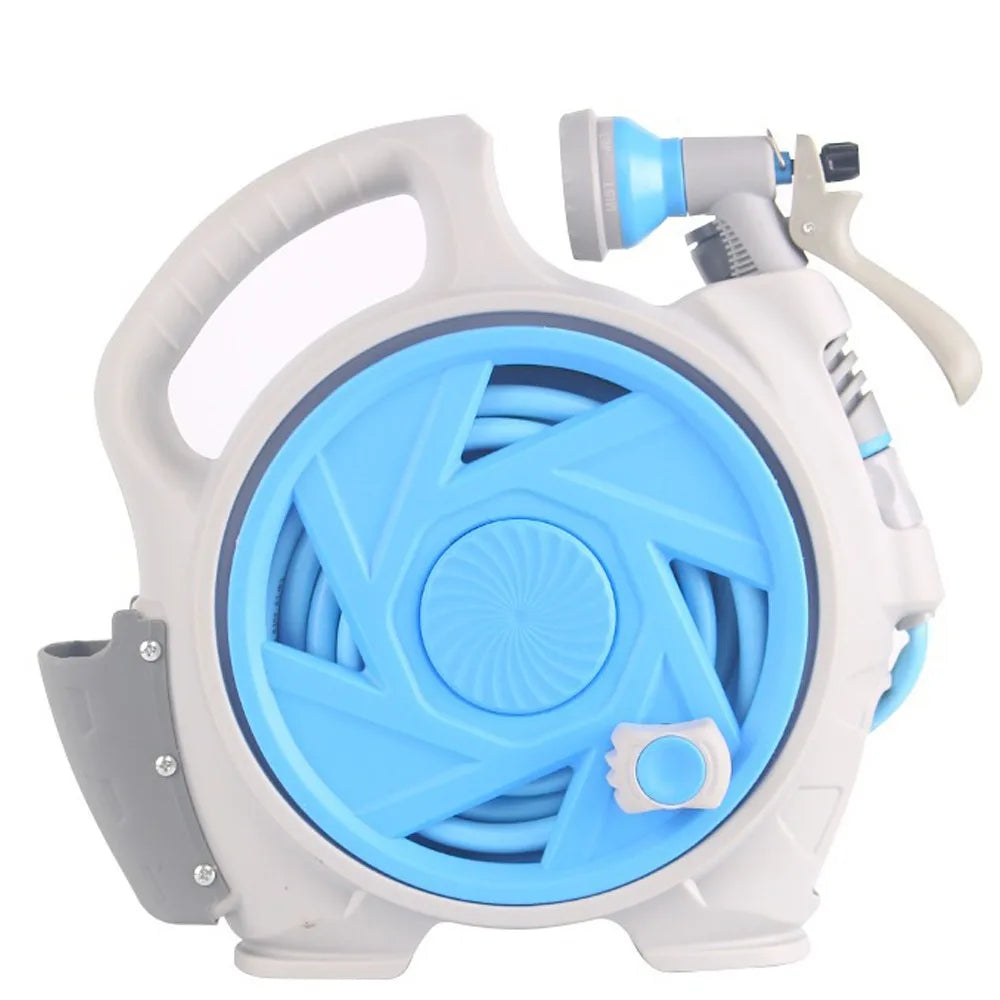 15m High Pressure Water Hose 7-in-1 with Storage Rack  Retractable