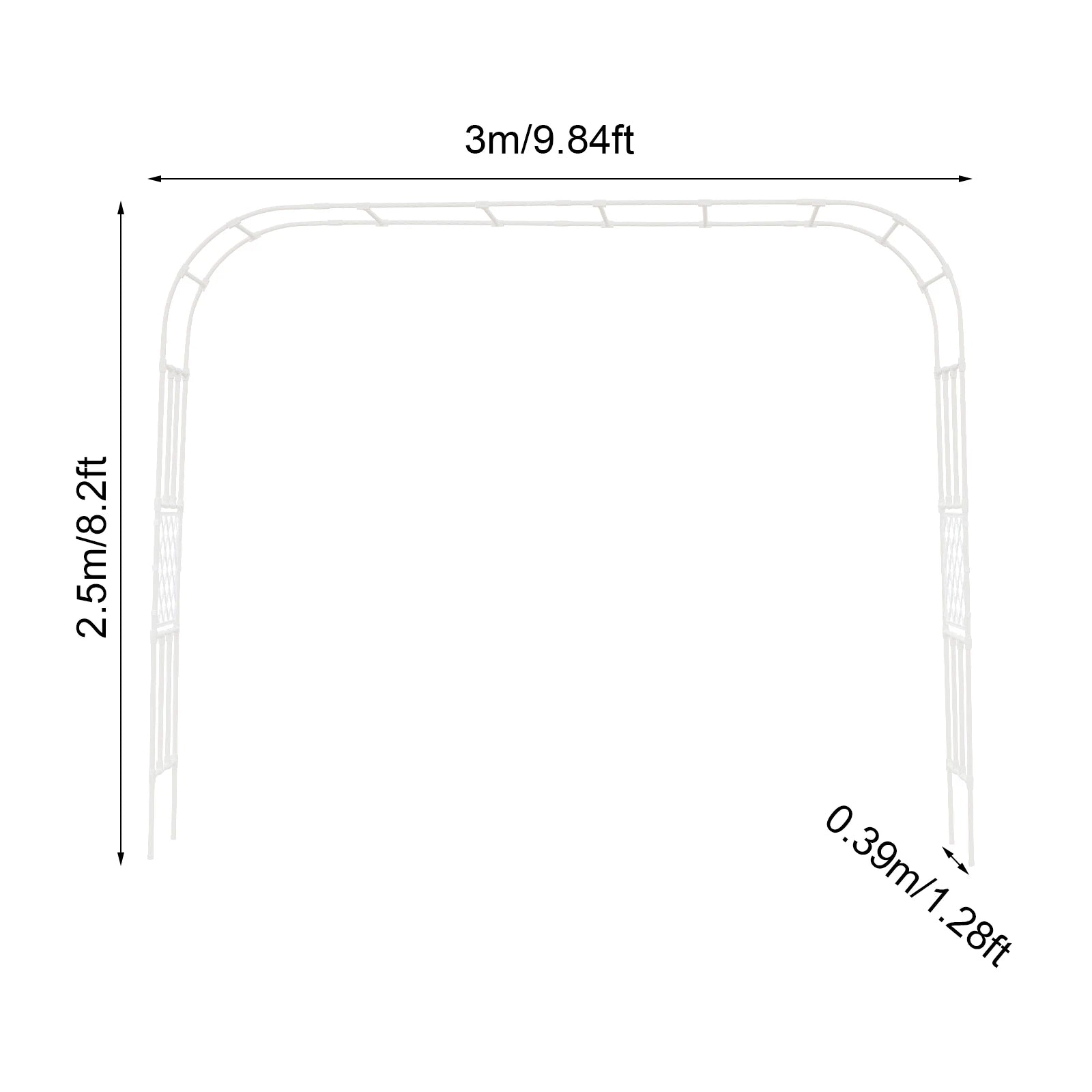 Garden Arch Trellis For Climbing Plants