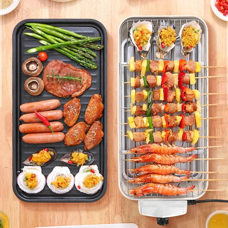 Electric barbecue stove, smoke-free