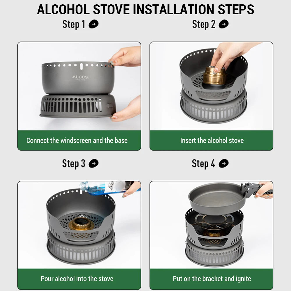 Camping Cookware Portable Stove  Set