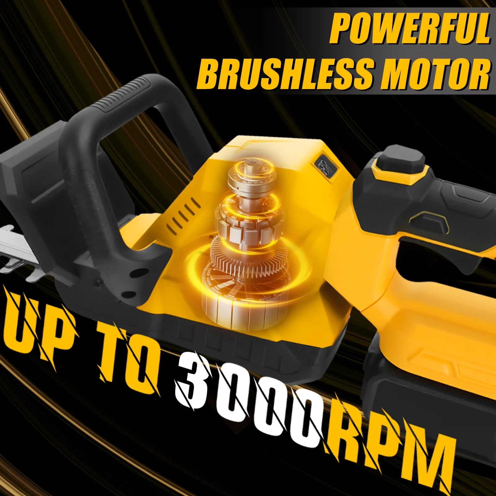 Brushless Electric Hedge Trimmer  Dewalt 20V Battery Pin