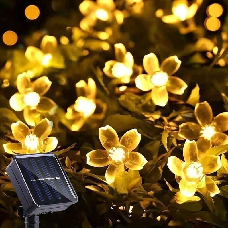 Purple Solar Flower String Lights Fairy