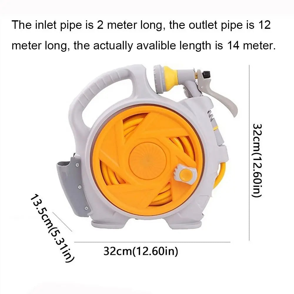 15m High Pressure Water Hose 7-in-1 with Storage Rack  Retractable