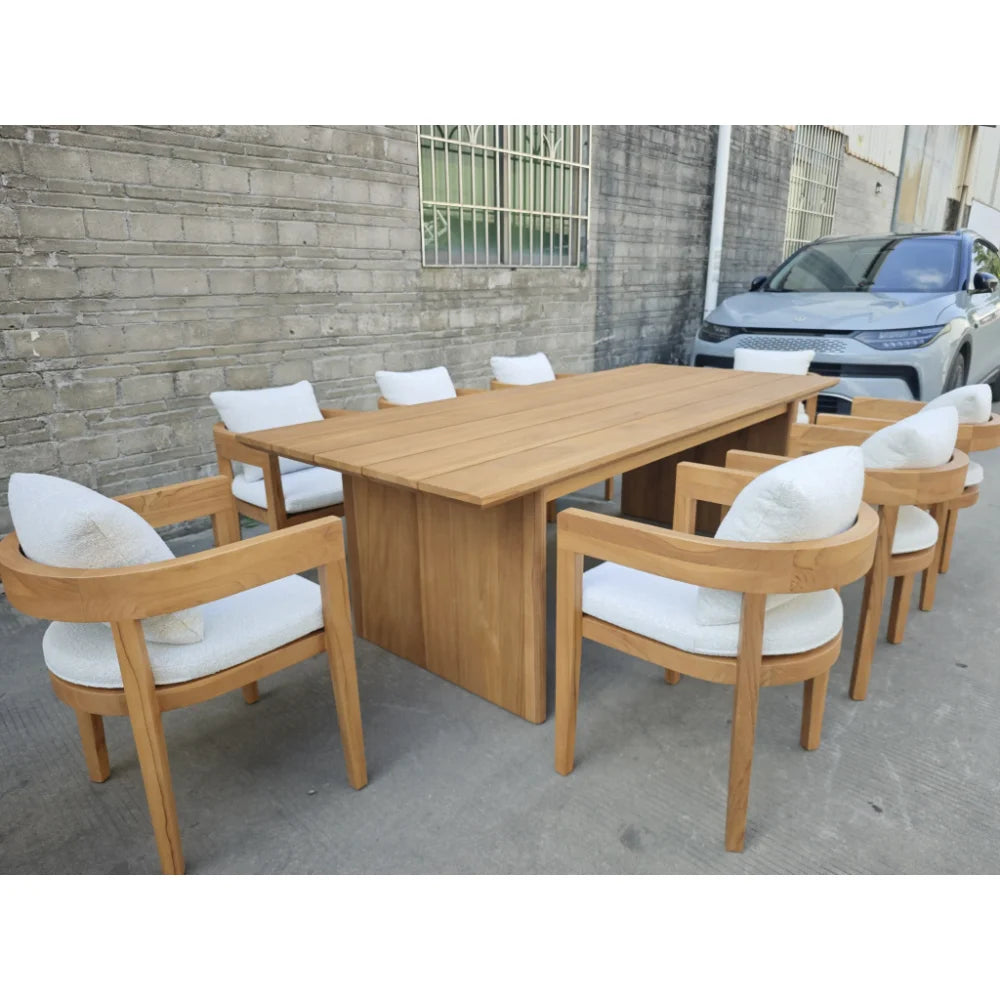 Patio Aluminum Furniture Comfortable Thick Upholstered Cushions