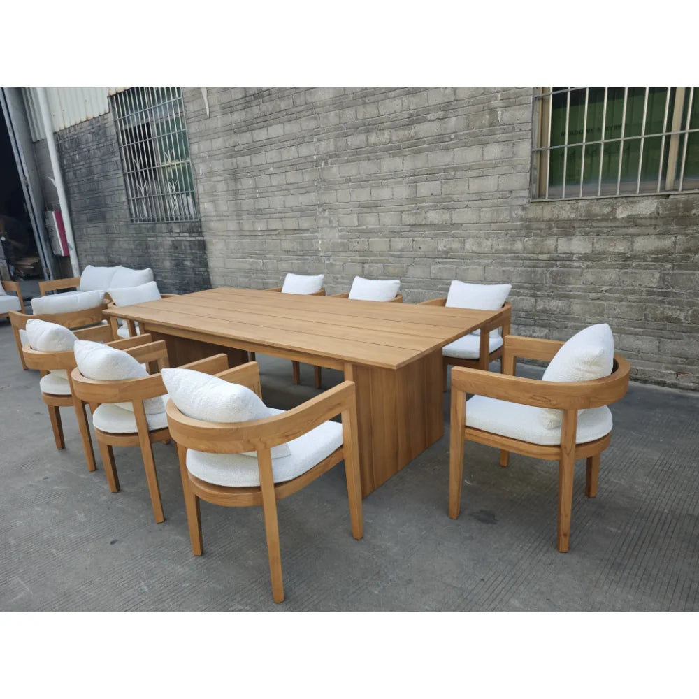 Patio Aluminum Furniture Comfortable Thick Upholstered Cushions