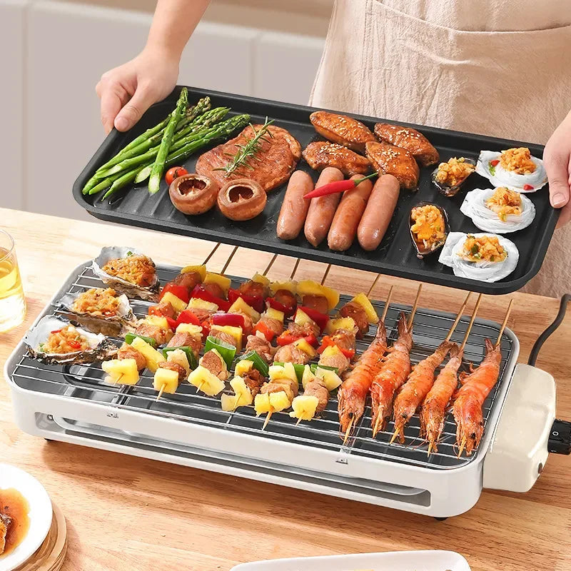Electric barbecue stove, smoke-free