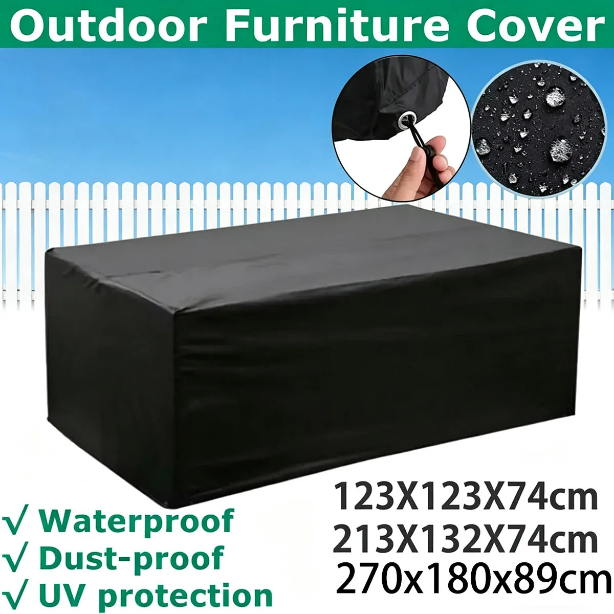 Patio Garden Table Protective Cover 1 Piece