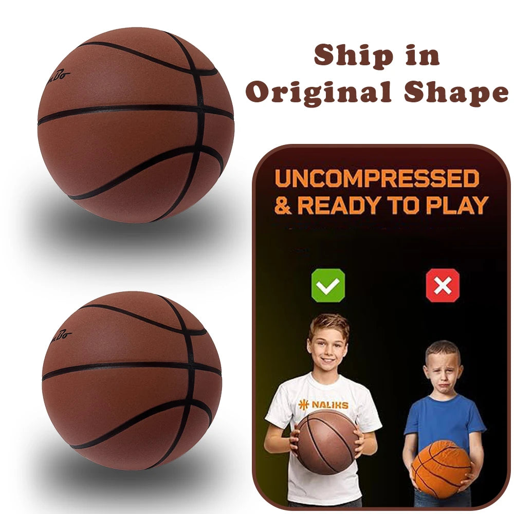 Silent Basketball Size 7#(29.5") Dribbling Grooved
