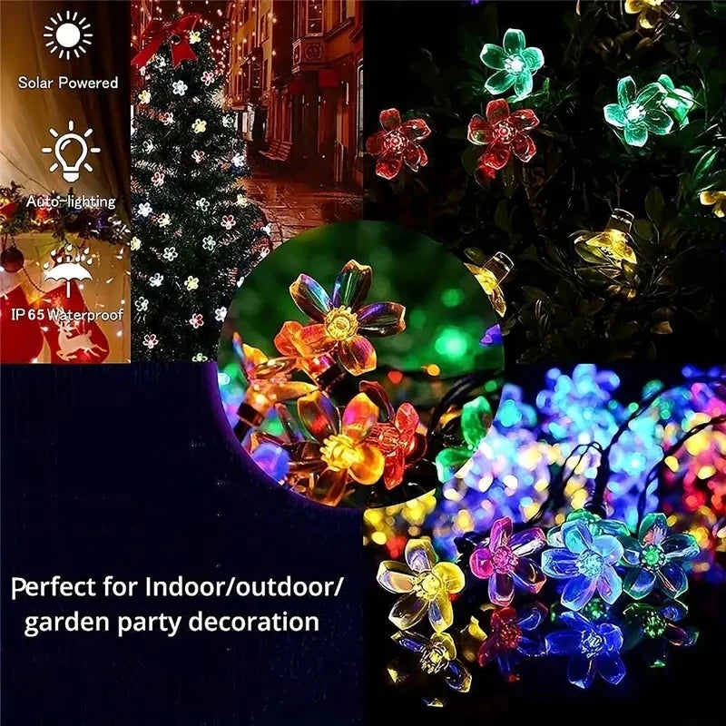 Purple Solar Flower String Lights Fairy