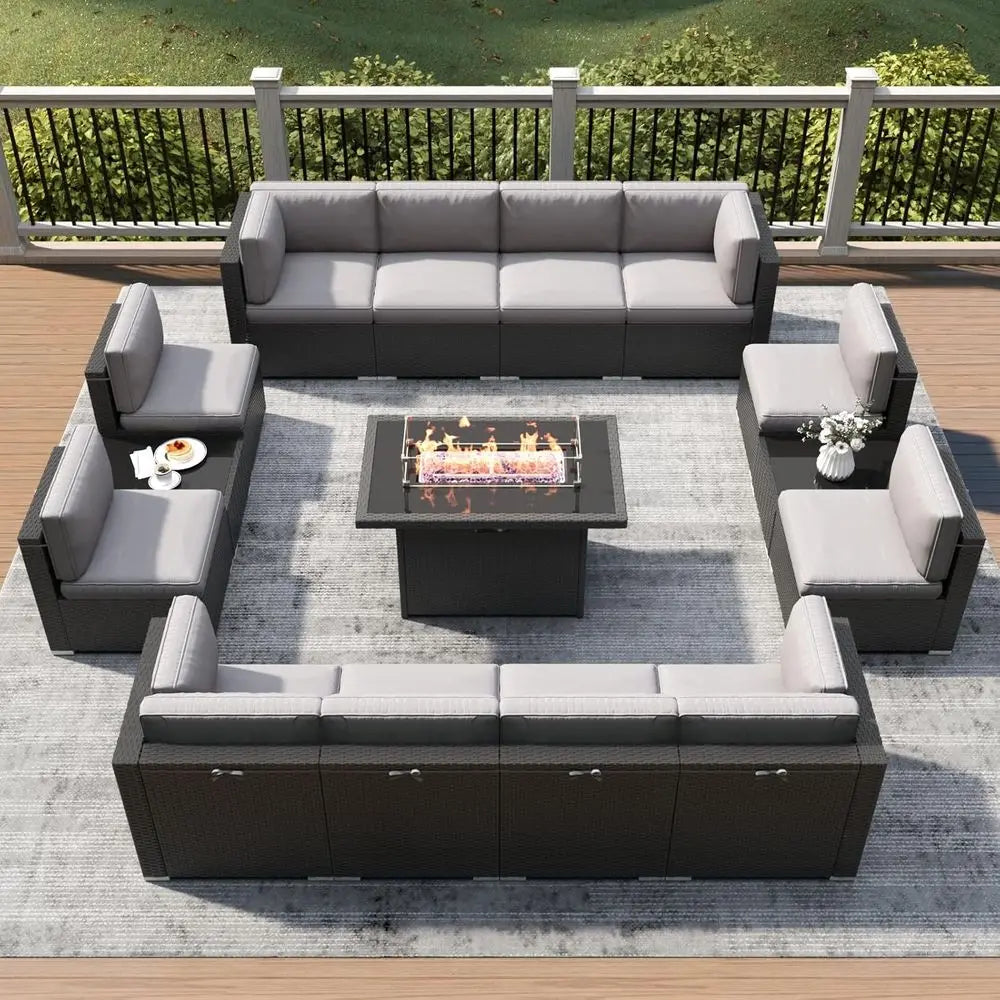 Outdoor Patio Furniture Set with Fire Pit