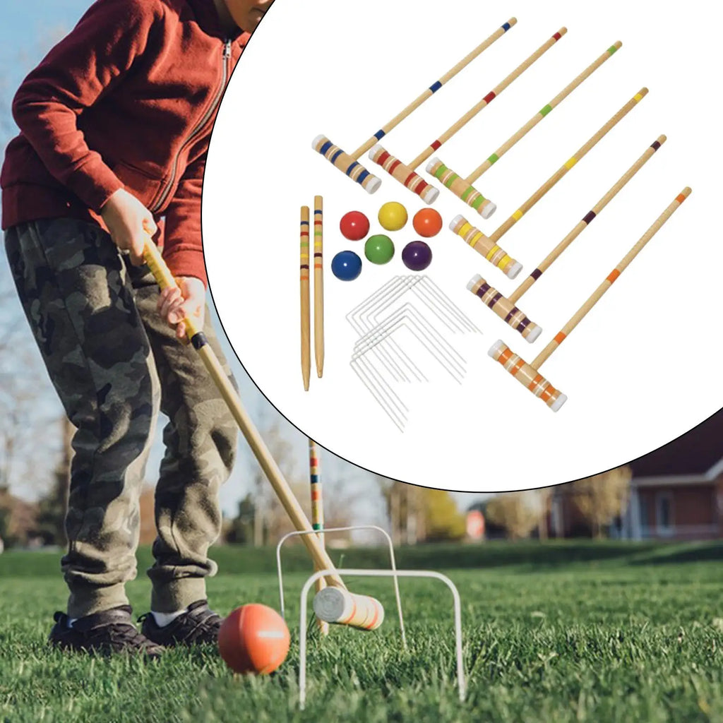 Lawn Croquet Game Set 2 Benchmarks for Yard