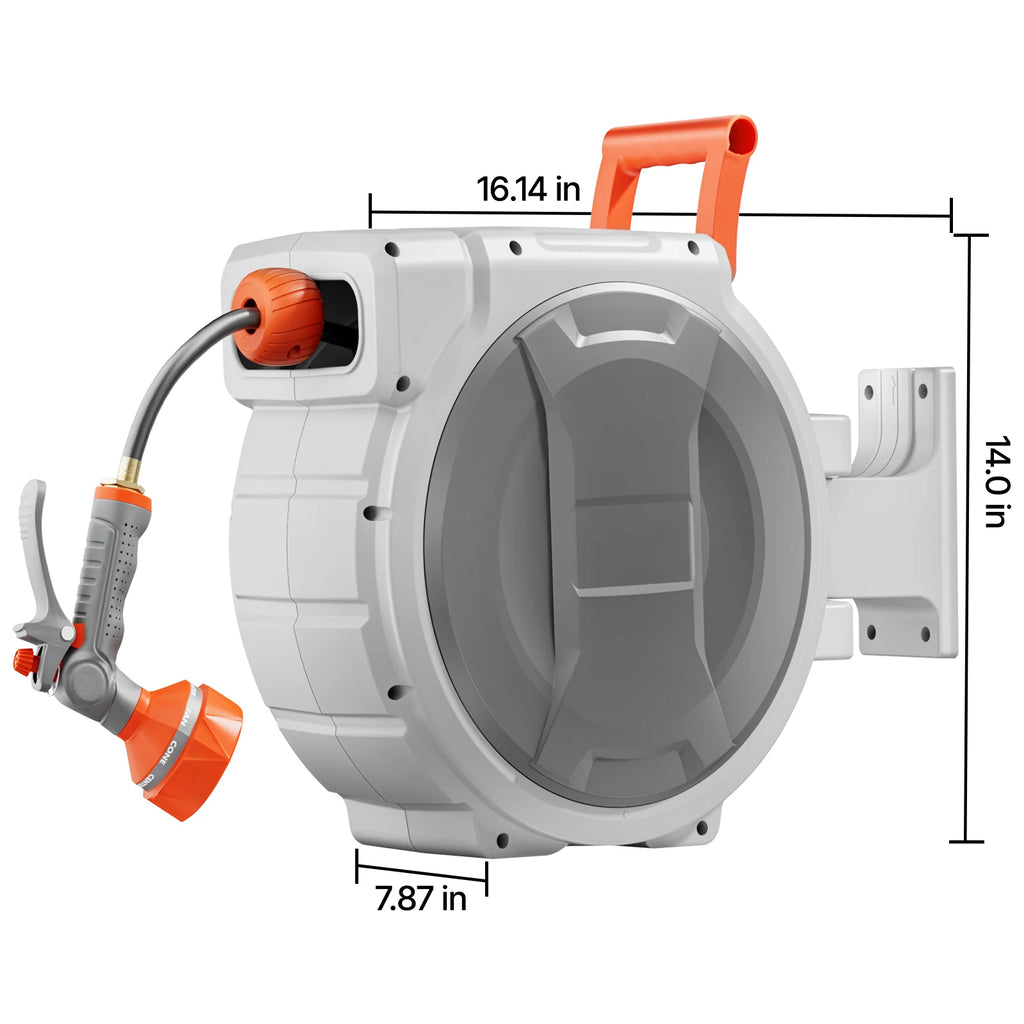 Retractable Garden Hose Reel Wall Mounted